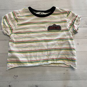 Universal Studios striped crop top‎ womens small
